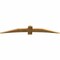 Ekena Millwork Bellingham Rough Sawn Timber Gable Bracket, Western Red Cedar, 84"W x 14"H x 2"D x 6"F, 4/12 Pitch GBW084X14X0206BEL00RWR - alternate 2